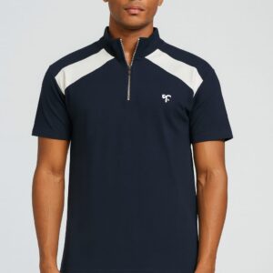 Men's Premium NAVY BLUE POLO Neck T-Shirt