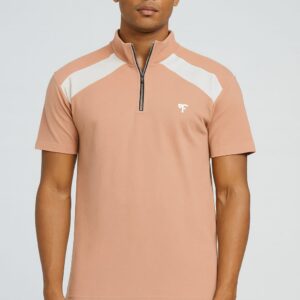 Men's Premium LIGHT PEACH POLO Neck T-Shirt