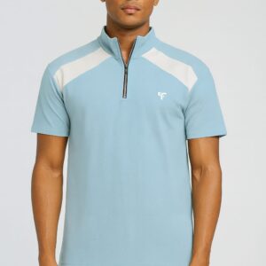 Men's Premium SKY BLUE POLO Neck T-Shirt