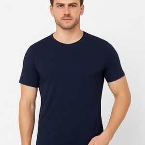 Men's Premium Solid Brown Round Neck T-Shirt