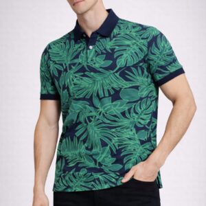COASTAL LEAF POLO T-SHIRT