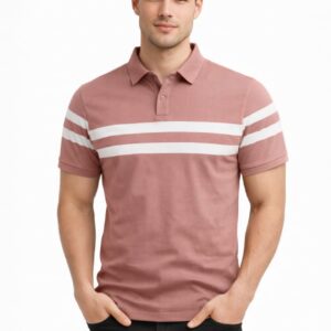 Men's Premium Urban Stripe  POLO Neck T-Shirt