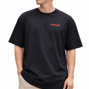 Men’s BLACK Graphic Oversized T-Shirt