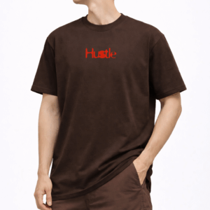 Men’s BROWN Graphic Oversized T-Shirt