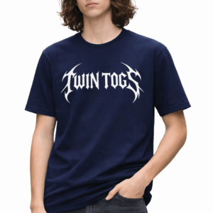 Men’s NAVY BLUE Graphic Oversized T-Shirt