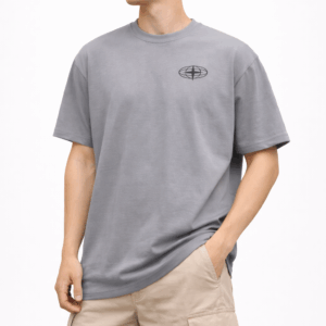 Men’s GREY Graphic Oversized T-Shirt