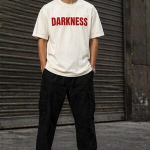 Men’s White Graphic Oversized T-Shirt