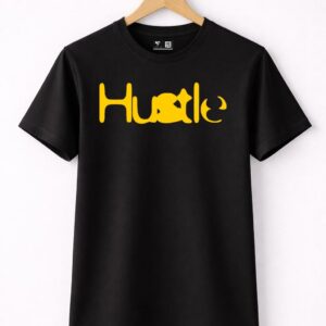 Men’s Black Graphic Oversized T-Shirt