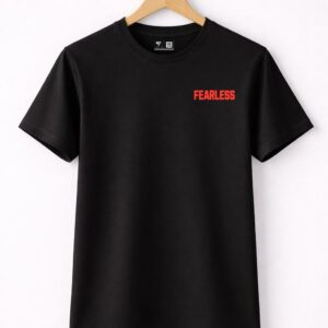 Men’s Black Graphic Oversized T-Shirt