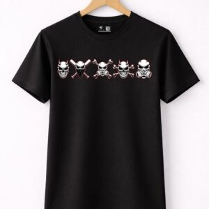 Men’s Black Graphic Oversized T-Shirt
