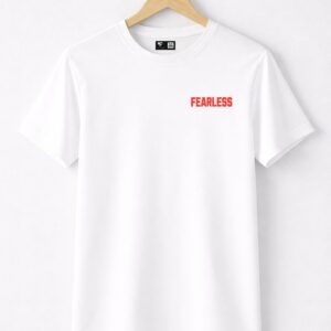 Men’s White Graphic Oversized T-Shirt