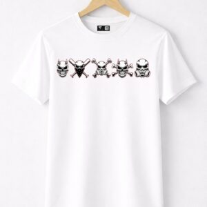 Men’s White Graphic Oversized T-Shirt